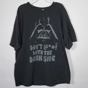 Vtg Star Wars Don't @*#! F**K With The Dark Side T-Shirt Mens Size XL Black - Bild 1 von 6