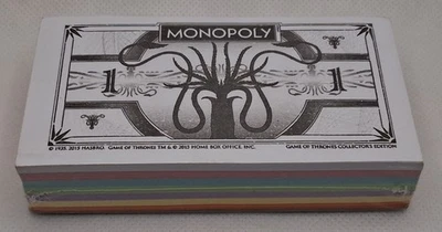 Monopoly Edición Juego de Tronos 2015 Repuesto Juego Piezas Dinero Foto 1 de 3