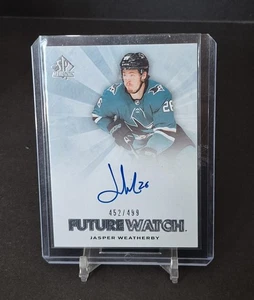 2021-22 SP Authentic /499 Jasper Weatherby #RFWA-JW Rookie Auto RC - Picture 1 of 3