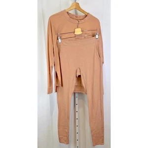 Conjunto de pijama de dos piezas LUNYA Restore manga larga bolsillo camiseta pantalones M L - Imagen 1 de 18