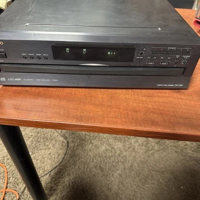 Onkyo DX-C390 CD Player 6-Disc Carousel Changer with Remote, Cables Works - Image 1 of 4