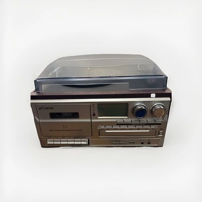 Victor Cosmopolitan 8-in-1 Turntable  Music Center w/ 3-Speed  Turntable & Radio - Image 1 of 4