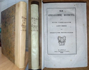 Meterangelis GERUSALEMME DISTRUTTA DA TITO. 1850. versi storia romana e giudaica - Picture 1 of 16