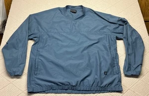 FootJoy Pullover Men's XL Blue Windbreak Rain Pockets Long Sleeve Golf D3 - Picture 1 of 7