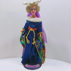 1994 Medieval Lady Barbie Puppe The Great Eras Collection Mattel Vintage Schuhe - Bild 1 von 18