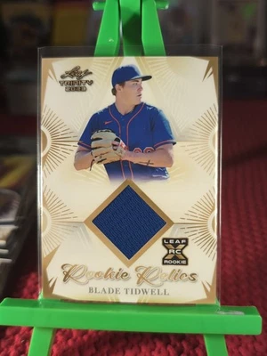 2023 Leaf Trinity Mega Box Rookie Relics Blade Tidwell #RR-7 - Image 1 of 4
