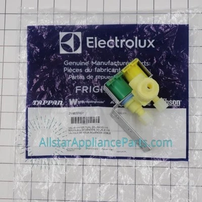 Válvula de agua secundaria de doble bobina para refrigerador Frigidaire 218832401 Foto 1 de 4