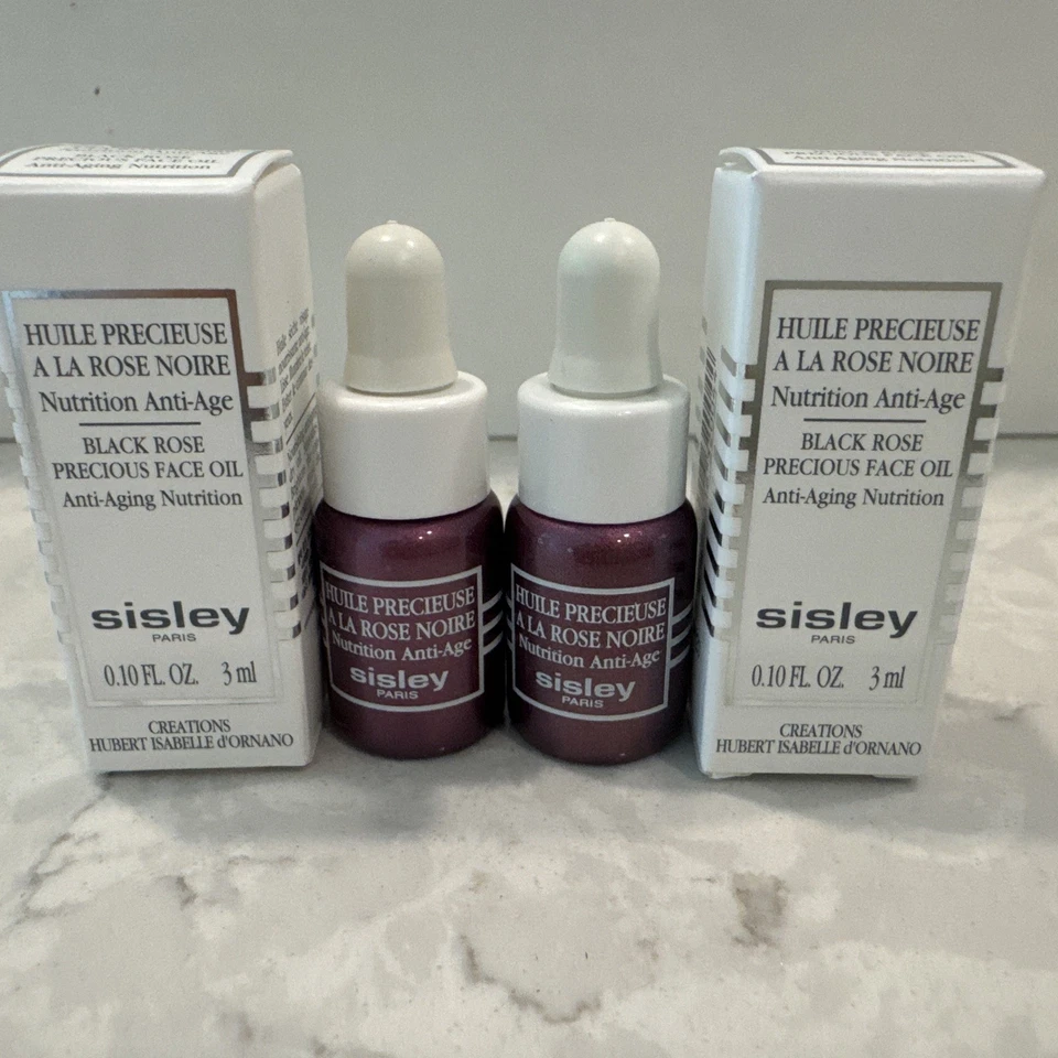 2 Sisley Black Rose Precious Face Oil Travel Size - 3ml/.10oz - Image 1 of 3