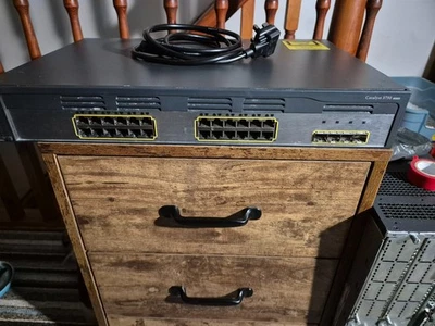 Cisco Catalyst 3750G-24TS-S 24-Port Gigabit Managed Switch – Tested & Reset - Image 1 of 4