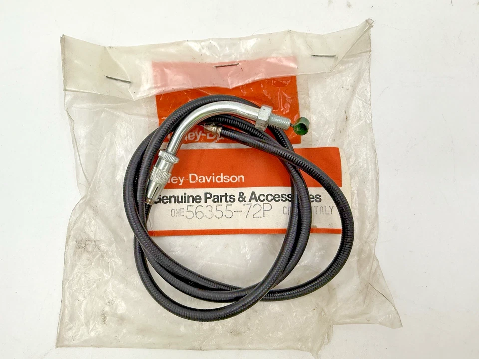 AERMACCHI HARLEY NOS 56355-72P THROTTE CABLE  1972  MC65 SHORTSTER - Image 1 of 1