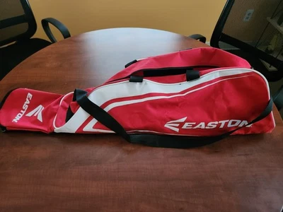 Equipamento de beisebol/softbol EASTON bolsa de taco vermelha gancho de cerca 34 pol. de comprimento. - Imagem 1 de 3