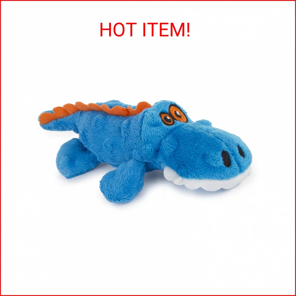 Quaker Pet Group Blue goDog Just for Me Gator Dog Toy 743723709477