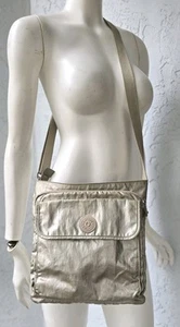 Kipling Machida  Metallic Crossbody Nylon Bag Purse Organizer - Picture 1 of 9