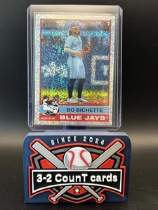 2025 Topps Heritage - High Number SP Bo Bichette #443 Chrome Silver Sparkle... - Picture 1 of 2