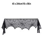 Lightweight And Fade Resistant Spider Web Lace Table Runner For Halloween