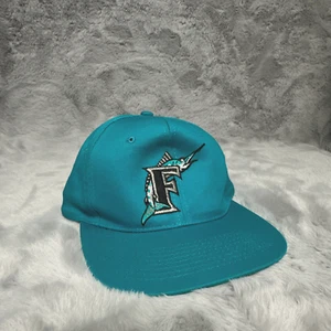 Vintage Florida Marlins Hat Drew Pearson Snapback Genuine Merchandise - Picture 1 of 8