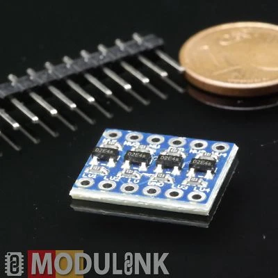 Pegelwandler z.B. 5V  3,3V 4Kanal Level Shifter Converter I2C SPI Arduino RPi - Bild 1 von 4