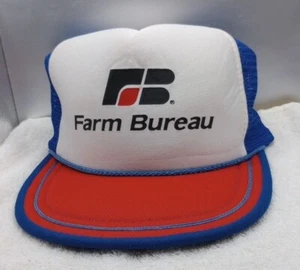 Sombrero de camionero vintage de malla de seguros Farm Bureau - Imagen 1 de 9