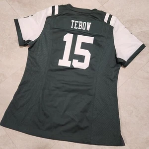 Nike Tim Tebow On Field New York Jets Womens L Large NFL Football Jersey #15 - Picture 1 of 11