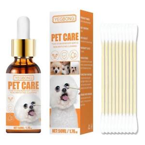 50ml Dog Eye Tear Stain Remover Natural Pet Gentle W3 K S1Z8 Stains Q2W7  NEW