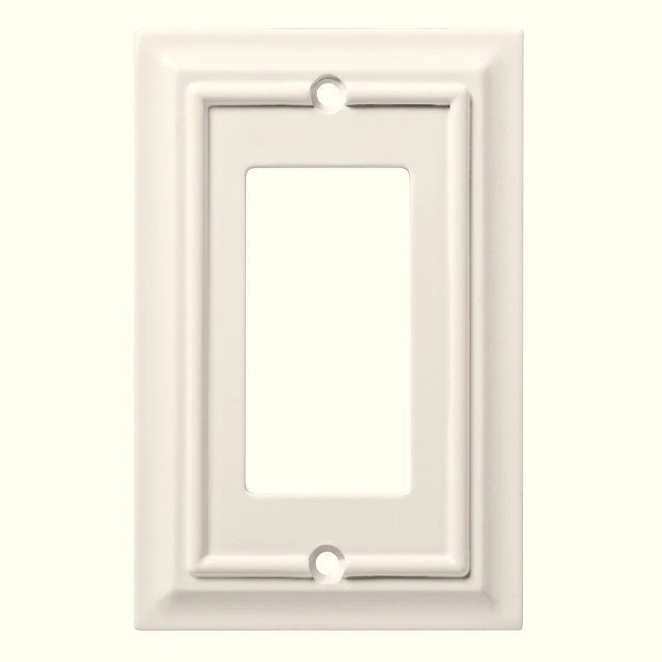 Placa de cubierta decorativa GFCI única para arquitecto de madera blanca W10768-W Foto 1 de 1