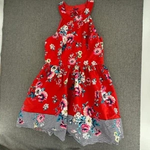 Trixxi Clothing Company Dress Girls XL Fit & Flare Floral Red Blue Pink Crisscro - Picture 1 of 16