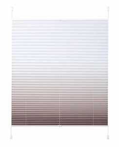 Klemmfix Plissee Taupe-weiß Color Klemmrollo Easyfix Licht & Sichtschutzrollo - Bild 1 von 4