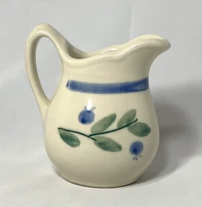 Jarra crema pintada de arándanos Hartstone Pottery vintage Cottagecore hecha en EE. UU. - Imagen 1 de 7