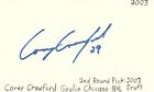 Corey Crawford Goalie Chicago NHL Hockey Autographed Signed Index Card JSA COA