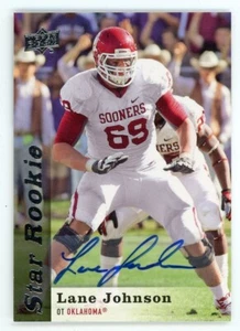 2013 Upper Deck LANE JOHNSON ROOKIE Philadelphia Eagles AUTO #205 - Picture 1 of 2