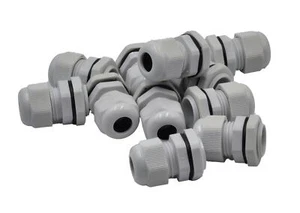 10 Pack IP68 PG11 White Nylon Cable Gland 5-10mm Cable Range - Bild 1 von 4