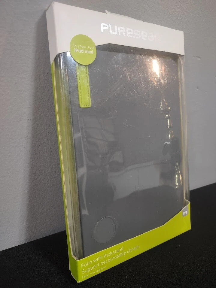 PureGear Apple IPad Mini Gray Green Folio Tablet Case Shell Slim Grip, Kickstand - Image 1 of 4