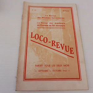 LOCO-REVUE HO REVUE D'OCCASION N° 43 SEPTEMBRE OCTOBRE 1946 - Bild 1 von 1