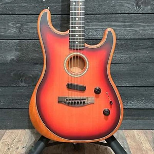 Fender American Acoustasonic Stratocaster USA Acoustic Electric Guitar 2020 - Su - Picture 1 of 12