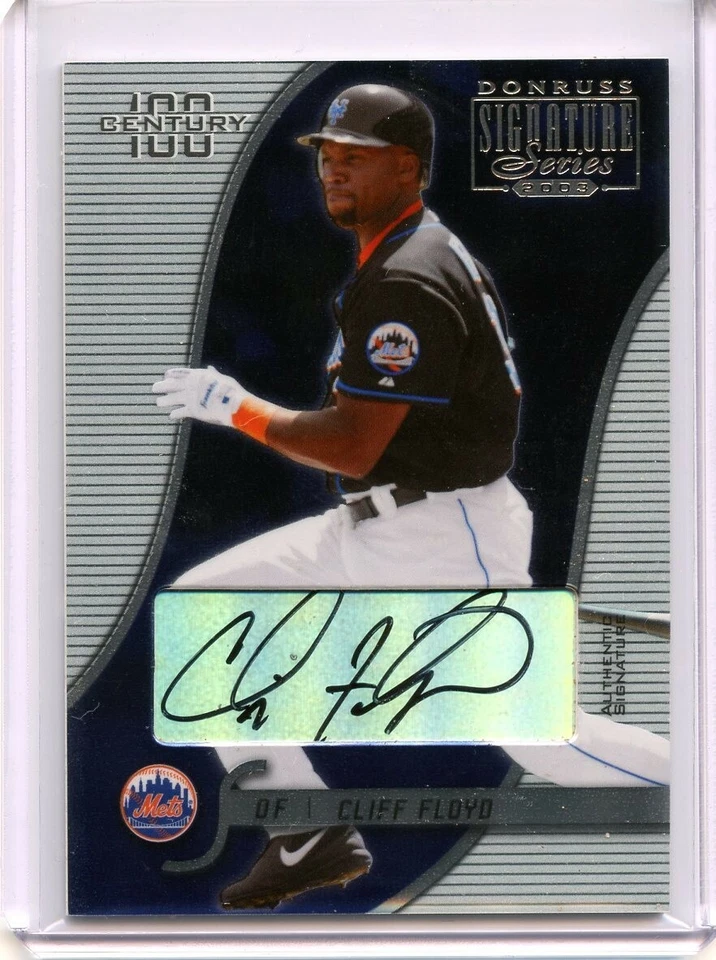 Клифф Флойд 2003 Donruss подпись серии века 100 автограф /100 💎 Mets - Изображение 1 из 1
