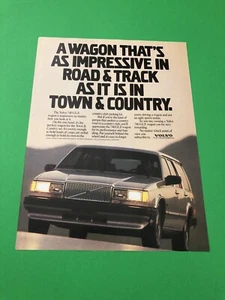 1987 1988 VOLVO 740 GLE WAGON VINTAGE ORIGINAL PRINT AD ADVERTISEMENT PRINTED - Picture 1 of 1