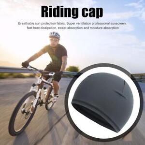Cycling Skull Cap Bicycle Helmet Anti-UV Running Quick Dry Hat (Dark Gray)