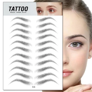 11 Pairs 3D Eyebrows Makeup Hair-like Waterproof Lasting Eyebrow Tattoo Sticker - Picture 1 of 12