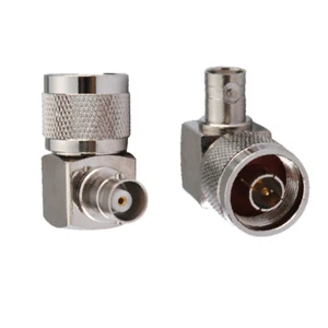 2-Pack BNC Female to N Type Male Right Angle Analyzer Tester Connector Adapter - Picture 1 of 5