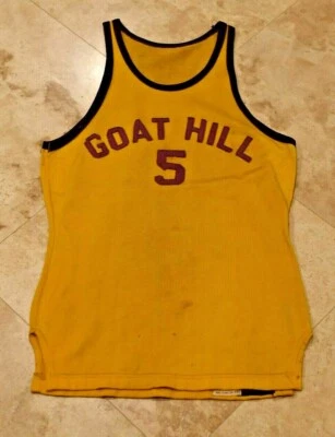 Camiseta deportiva rara de baloncesto MacGregor de los años 30-40 para hombre-GOAT HILL ALLIANCE OHIO Foto 1 de 4