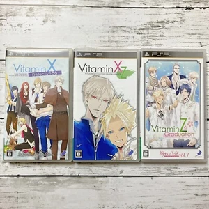 Vitamin X Detective B6 & Vitamin X to Z & Vitamin Z Revolution Lot of 3 PSP JP - Picture 1 of 13
