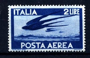 ITALIEN REP. - PA - 1945 - Serie "Democratic" - Filigr. Rad - 2 L. - Flug von r - Bild 1 von 1