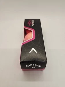 Callaway Women's Hex Solaire Pink Golf Balls 3 pieces New Open Box - Picture 1 of 4