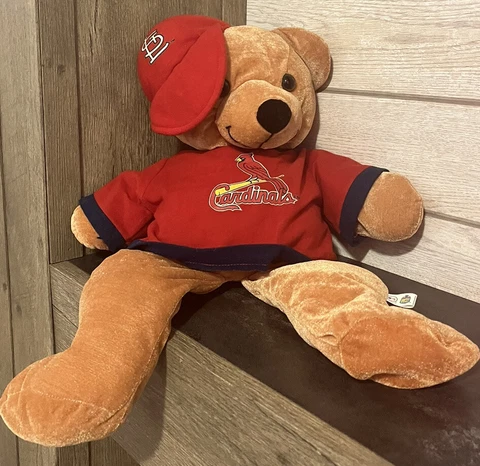 St Louis Cardinals Teddy Bear Plush Stuffed Animal Good Stuff Baseball MLB 2004 Cover