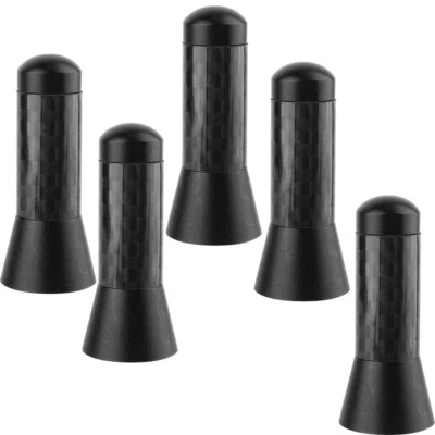 5x Mini antenna corta CARBON 3,5cm AM FM effetto fibra carbonio auto automobile - Immagine 1 di 4
