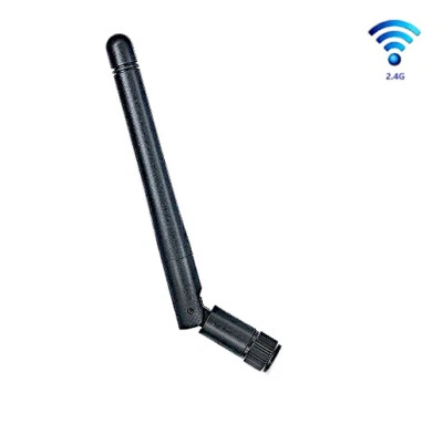Antenna WiFi/Bluetooth 2.4G 3dBi/90° pieghevole/11cm/SMA o RP-SMA - Immagine 1 di 4