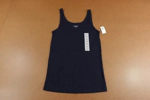 Old Navy Womens Size Medium Blue Rib-Knit Scoop Neck First Layer Tank Top NWT - Picture 1 of 8