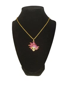 ICED Bling God Goku Rose DBZ DargonBall Cartoon Chain Pendant Necklace HipHop CZ - Picture 1 of 8
