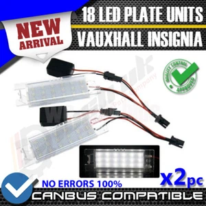 Unidades de matrícula LED blancas Vauxhall Insignia Astra H J Vectra C Zafira Corsa - Imagen 1 de 6