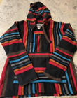 Original Senor Lopez Mexican Baja Hoodie Black Red Orange Blue Gray Size S Mex